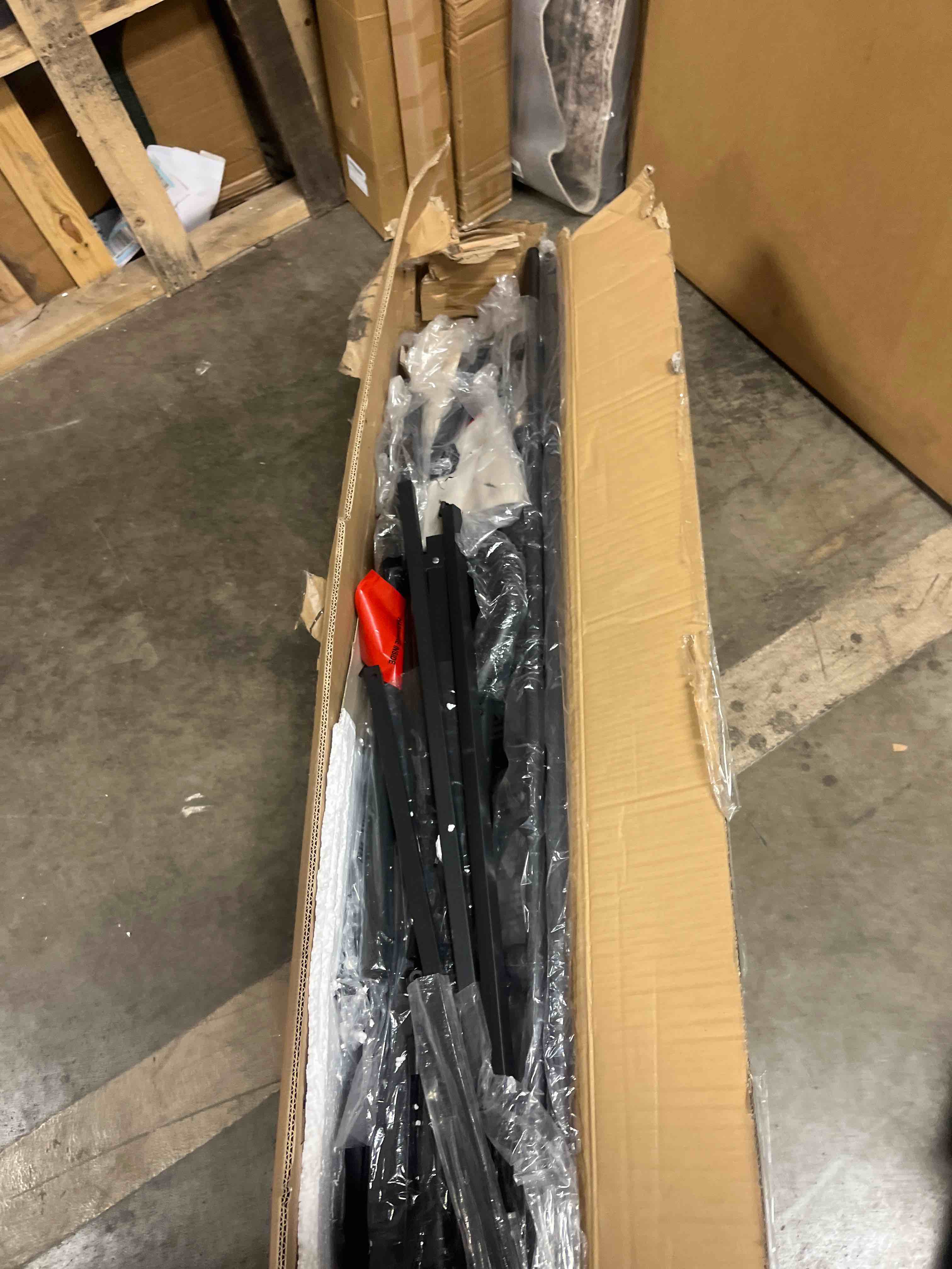 Condition photo showing Good Condition for Novilla Metal Bed Frame Queen Size - Modern Minimalist Victorian Style with Headboard/Footboard, Heavy-Duty Steel Slats/Underbed Storage/No Box Spring Needed/Easy Assembly/Noise Free/Black