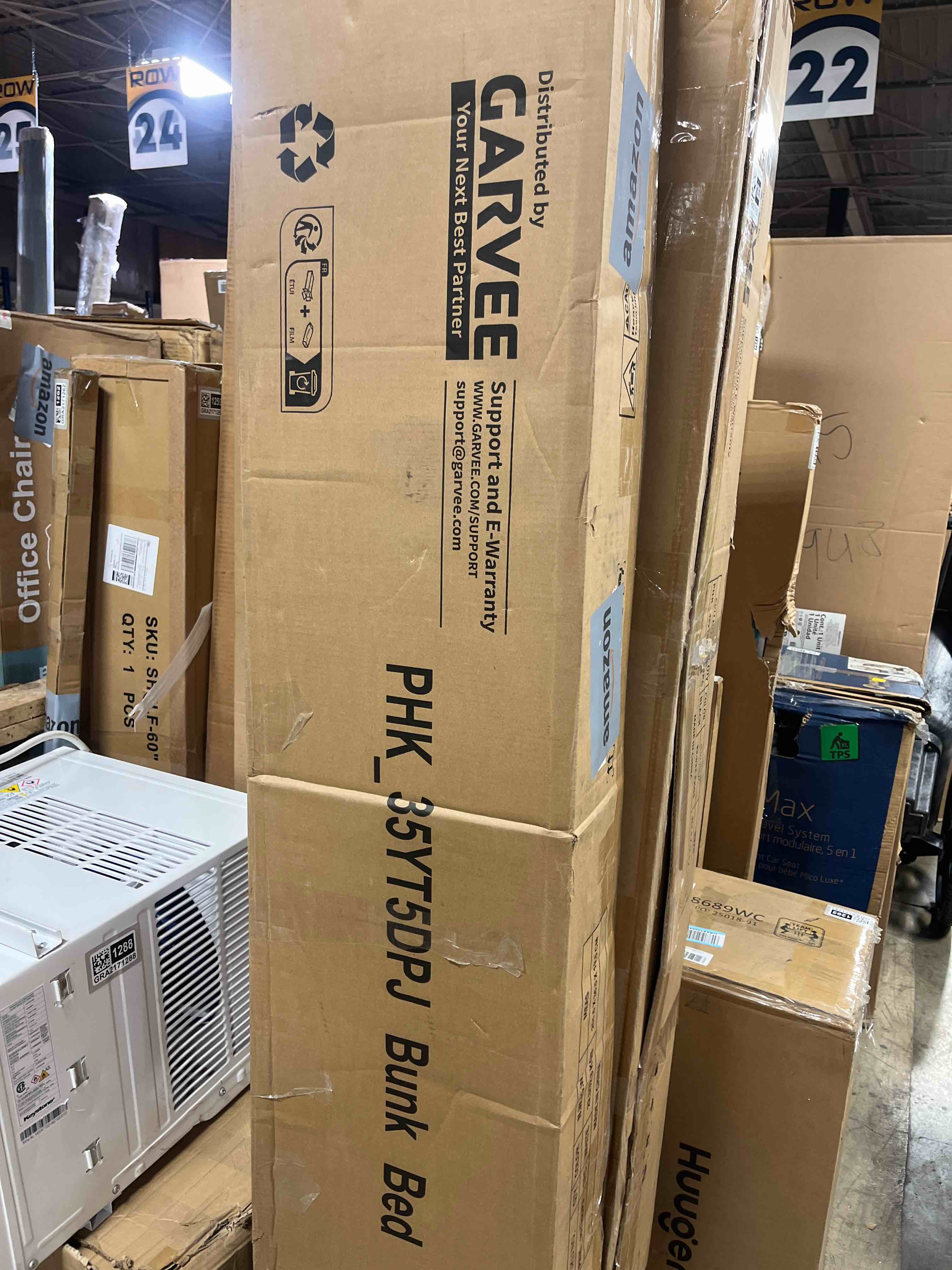 Condition photo showing Good Condition for Garvee Twin Over Twin Bunk Bed with Stairs, Heavy Duty Metal Construction & High Guardrail, Sturdy Steel Slats Support, No Box Spring, Space Efficient, White