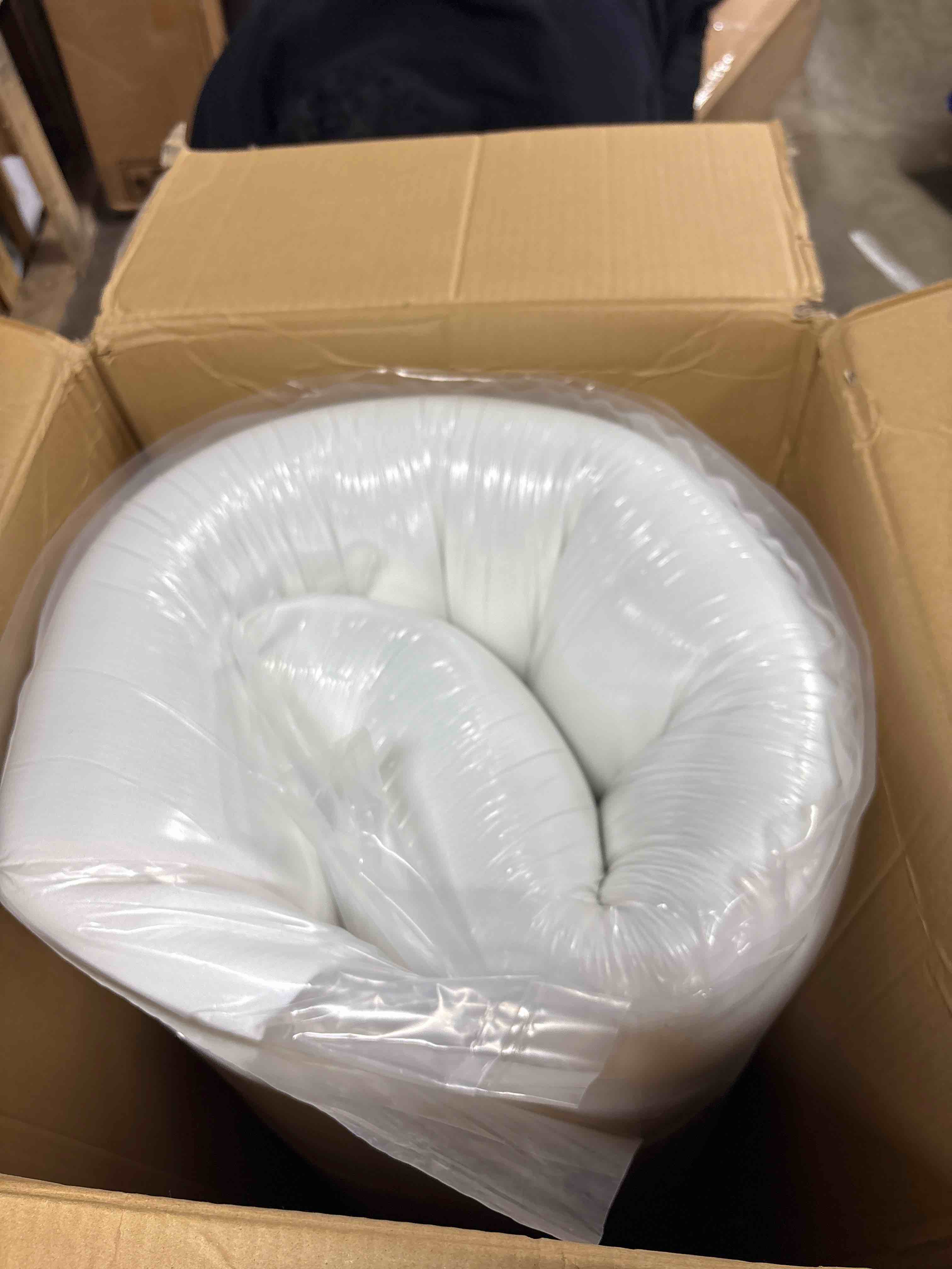 Condition photo showing New/Like New for Amazon Basics Memory Foam Mattress, Medium Firm, 12 Inch, Full, White/Grey