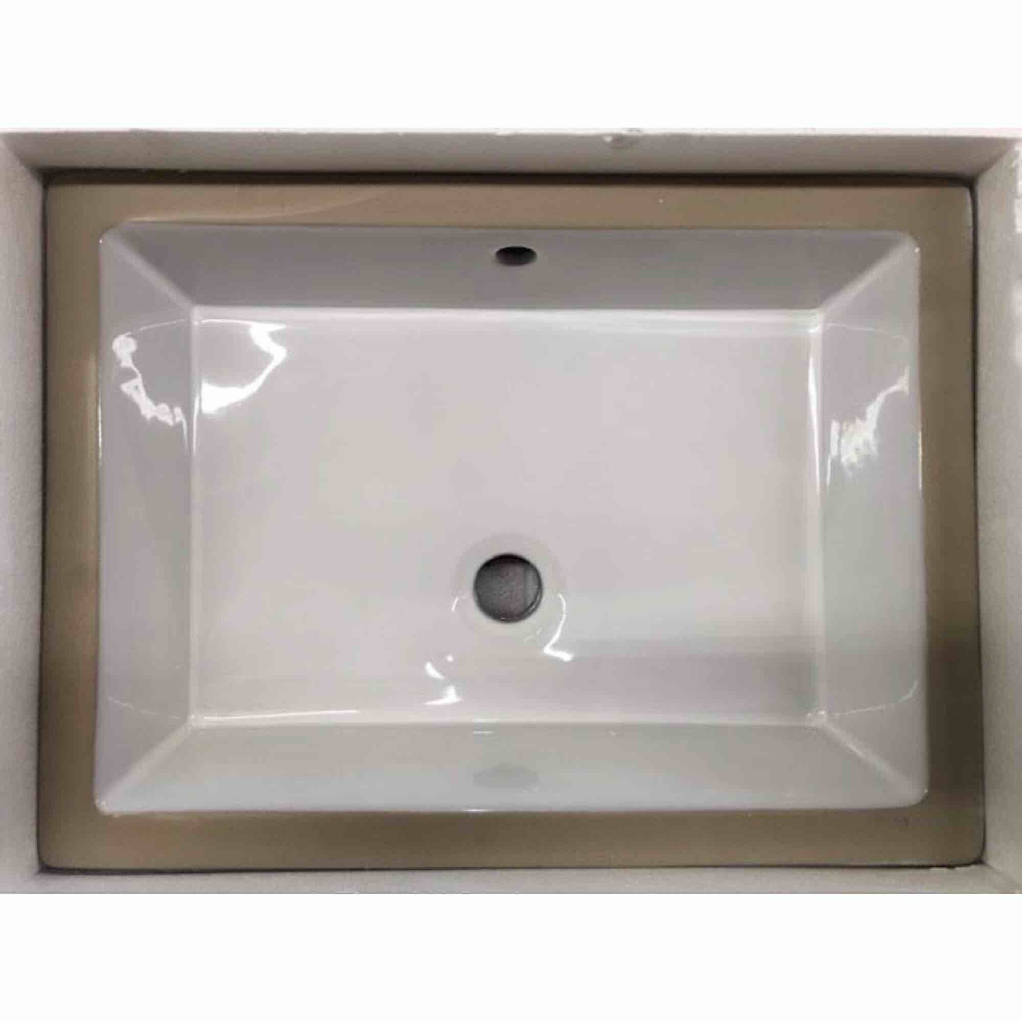 james martin snk-rf-wht rectangular undermount lavatory sink flat base white