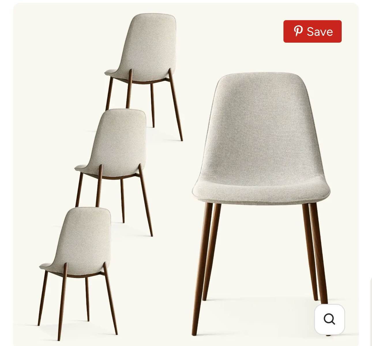 oslo modern upholstered dining chair (set of 4)