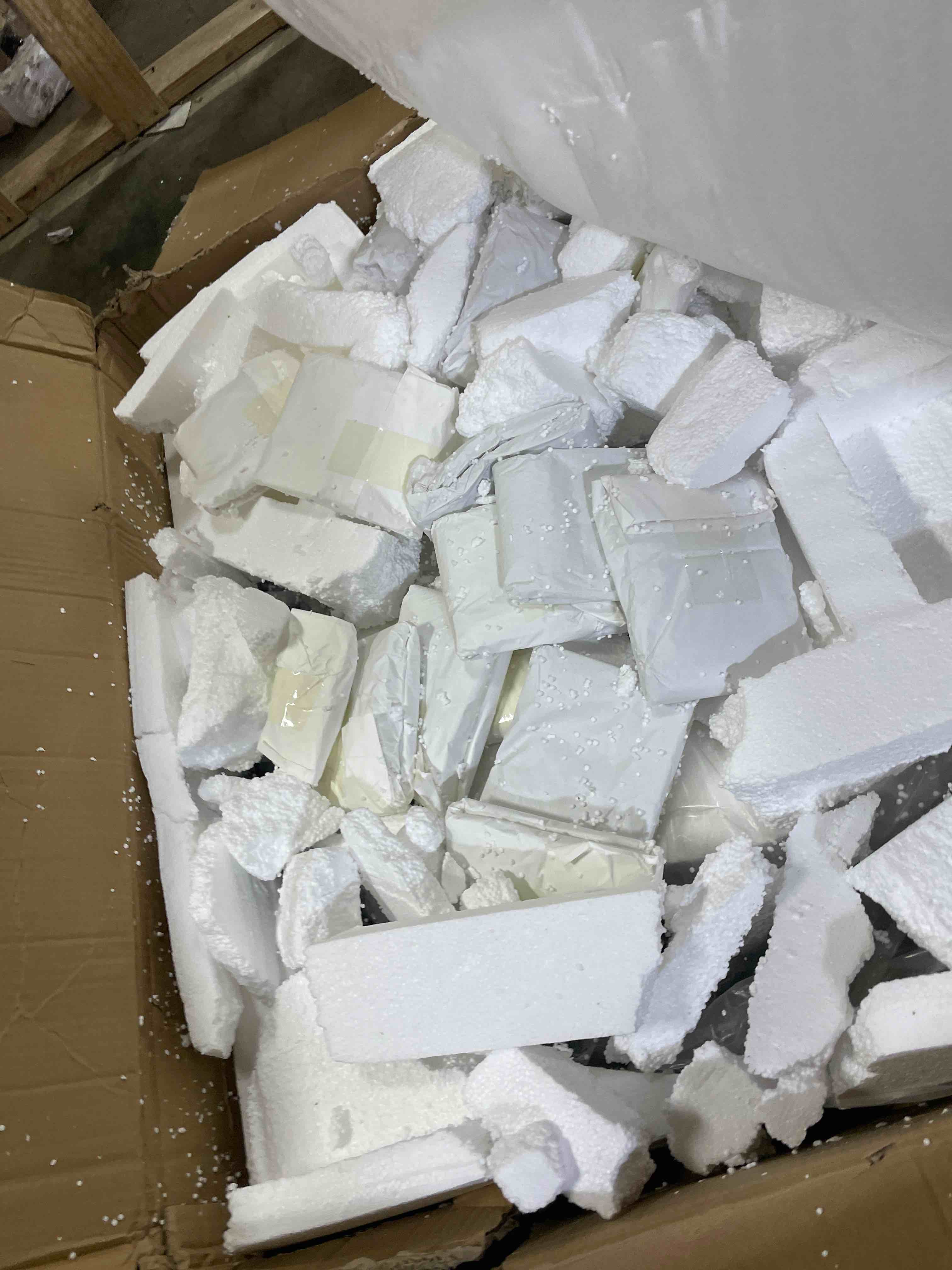 Condition photo showing Good Condition for haixiang glam crystal chandelier interior ring chandeliers with remote dimmable led light adjustable hanging lights luxury ceiling pendant lighting fixtures for living dining bedroom foyer black light