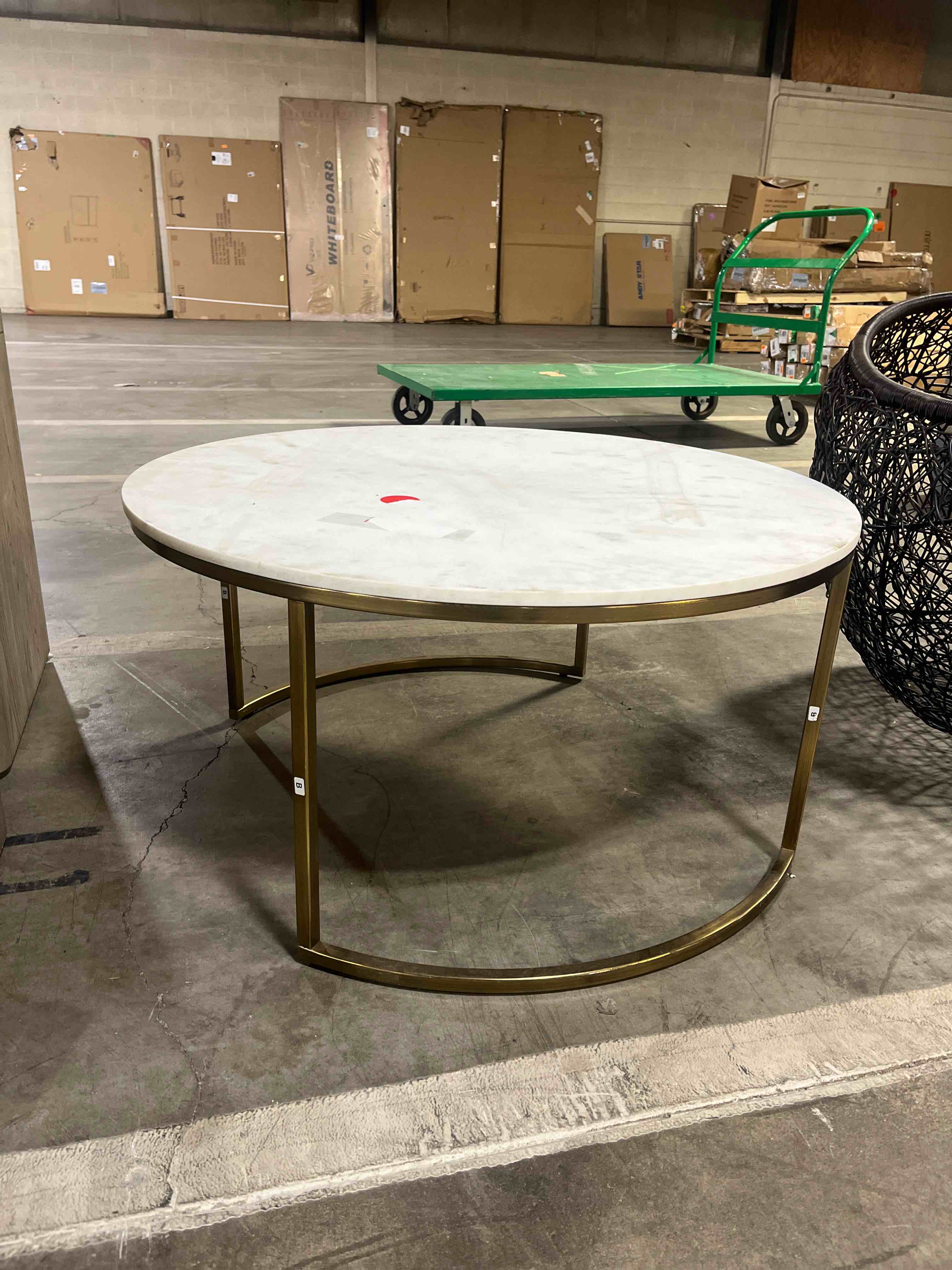 marble style top coffee table