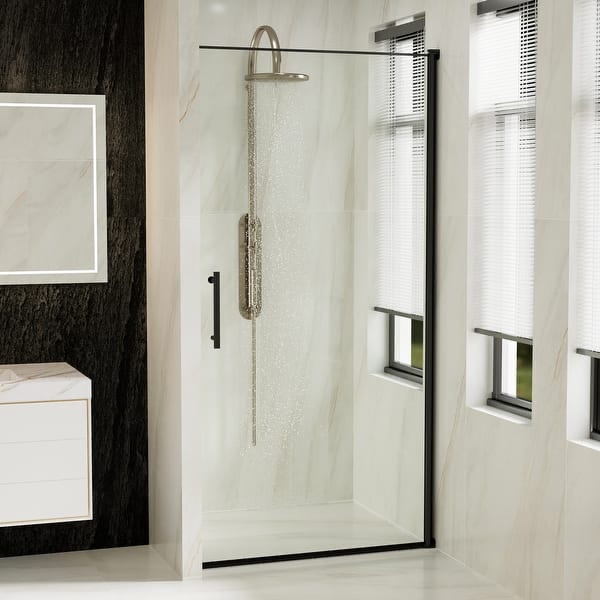 36 in.w x 72 in.h pivot frameless glass shower door