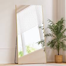71"x26" full length mirror with stand, lightweight & easy to move, free-standing mirror for dressing room bedroom, 3-in-1 usage, shatterproof glassless floor mirror kid & pet friendly (black)