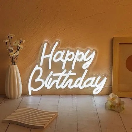 40"/23" Happy Birthday Neon Sign Large - Happy Birthday Sign 12V - Happy Birthday Light Up Sign with Dimmable Switch - 2PCS Happy Birthday LED Sign for Backdrop, Party, Celebration, Decoration - Amazon.com
