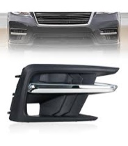 karparts360 for subaru ascent 2019 20 21 2022 fog light cover driver and passenger side | pair | front | plastic | w/chrome molding | replacement for su1038123, su1039123 | 57731xc01a, 57731xc00a