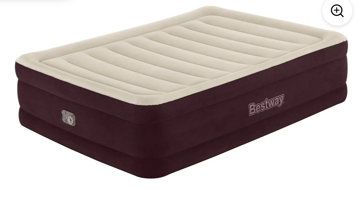 Bestway® Maroon Tritech Airbed Queen 20" with Built-in AC Pump