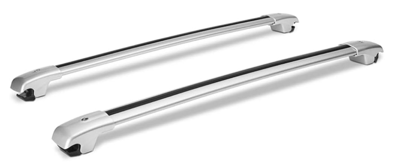 Crocodile Car Roof Rack Cross Bars with Side Rails Anti-Theft Locks Desigh, Aluminum Luggage Rack Crossbar for Rooftop Cargo Bag Carrier Kayak Canoe Bike, ( One in stock are BLACK )