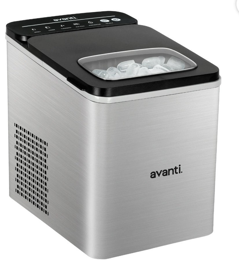 Avanti 26 lb Bullet Ice Maker, Stainless Steel ( USED)