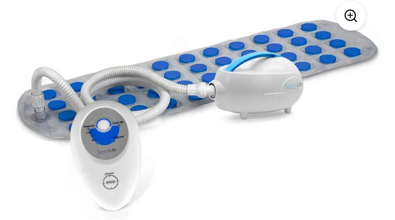 SereneLife PHSPAMT24HT Bath Tub Bubble Body Massage Spa Mat with Built-In Heater