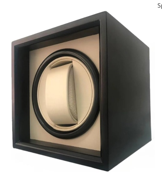 Personalized custom logo Watch Winders - Automatic Tool To Display and Organize Watches in Style Watch Case Customizable Logo (Beige)