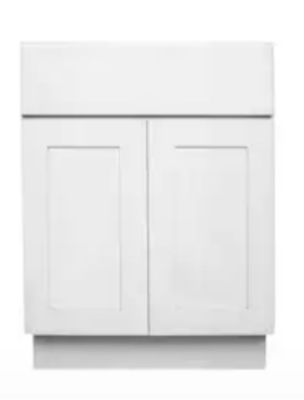 RELIABILT Fairplay 27-in W x 34.5-in H x 24-in D White Base Ready to assemble Plywood Cabinet 