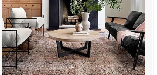 Chris Loves Julia x Loloi Jules Terracotta/Multi 7 -6  x 9 -6  Area Rug
