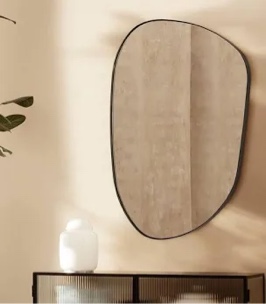 bertlinde irregular shaped wall mirror for living room
