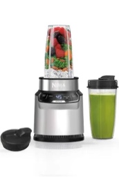 Ninja - Nutri-Blender Pro Personal Blender with Auto-iQ - Cloud Silver