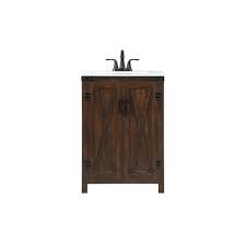 Myra 24 in. Bath Vanity in Espresso with Integrated Ceramics Vanity Top and Sink