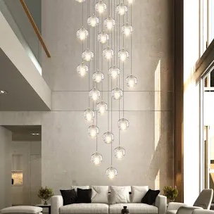 Kimbely 25 light modern chandelier crystal gold