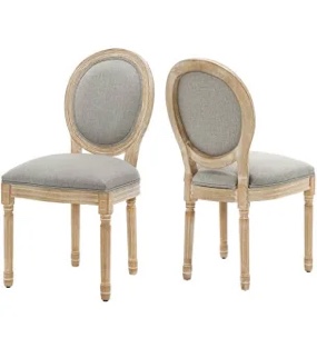 Jair Upholstered King Louis back side chair