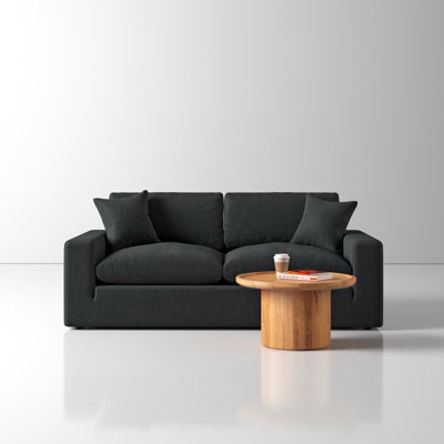 AllModern Asher 82'' Upholstered Sofa in Black