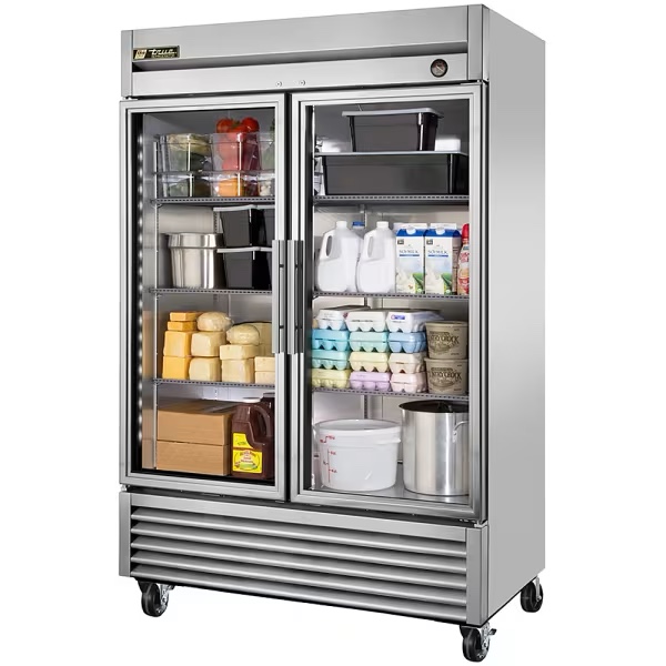 Top Dollar Deals!!!! Specialty Row 20 True T-49G-HC~FGD01 Glass Door 2-Door 49 Cu Ft Reach-In Refrigerator 