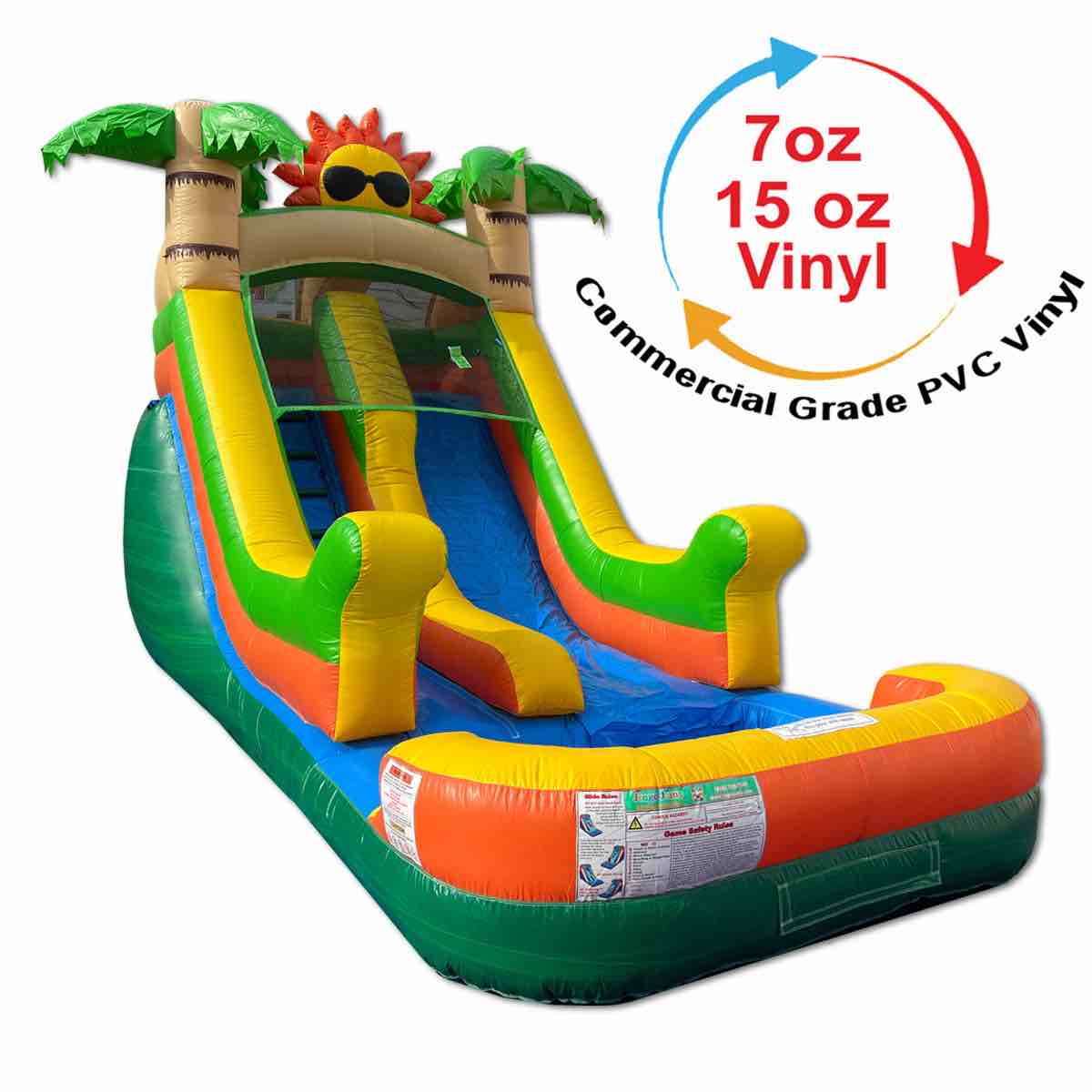 Jingo Jump 13' Sun Fun Double Water Slide