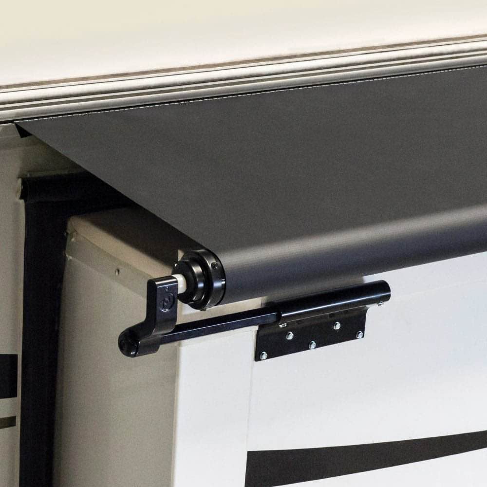 Solera 5000 150" Black Vinyl Standard Slide-Out RV Awning with Rail