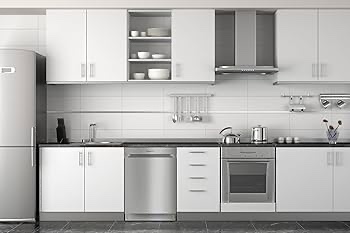 Honeywell 24 Inch Stainless Steel Dishwasher with 12 Place settings, 7 Washing Cycles and Plastic Tub, UL/Energy Star- Stainless Steel