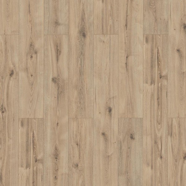 Berkmar View 12mm T x 7.56 in. W Waterproof Laminate Light Wood Grain Style Flooring. 15.95 sq. ft./case, 32 Cases Total