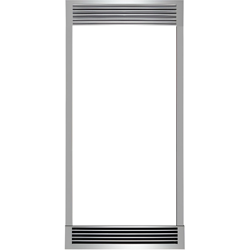 Grill Trim Kit for 1820 Series Refrigerator, Unassembled, Stainless Steel, Width: 34.000 Height: 85.300 Depth: 2.000, Comes with bottom and top grills, along with siding