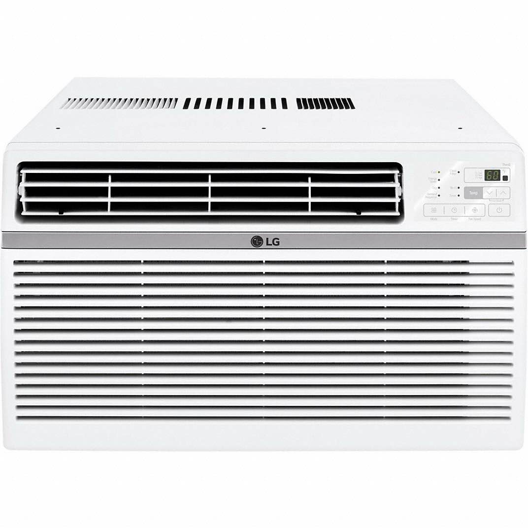 LG Window Air Conditioner: 24,500 BtuH, 1,400 sq ft – 1,560 sq ft, 208/230V AC, 6-20P, Cooling Only