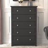 Tevrat 5 Drawers 31.1" W Dresser black
