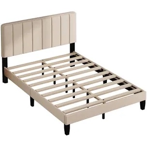 Upholstered Panel Bed King