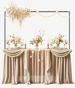 Over The Table Rod Stand with Clamp Party Arch Frame Decor 28" -91