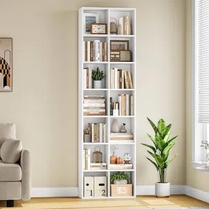 Nyajiah 70.8" H X 19.6" W Cube Bookcase With Adjustable Shelves
