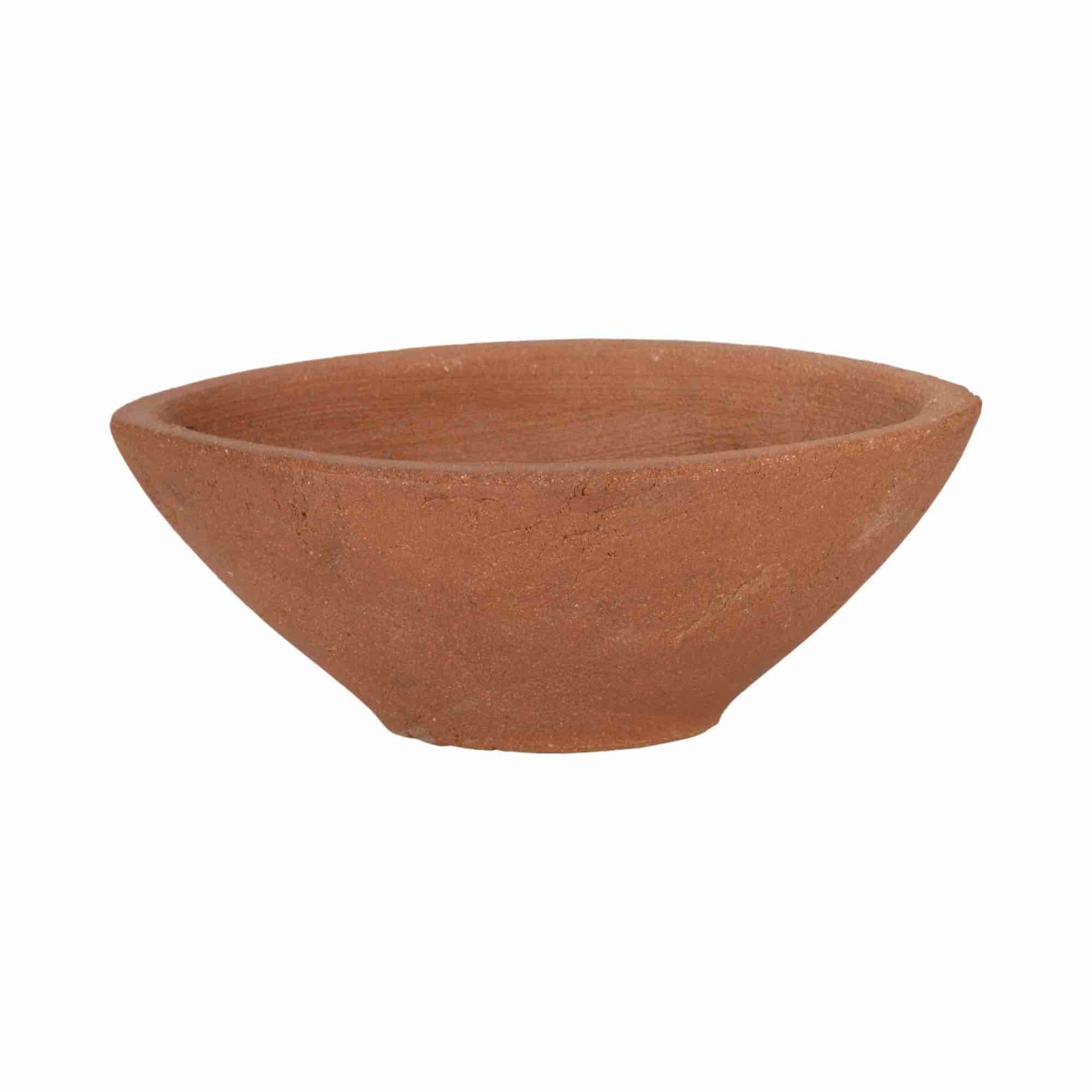 agebrook Home 10" Tapered Terracotta Bowl, Natural Round Red Pottery 4"H Solid Casual Home. Discover the