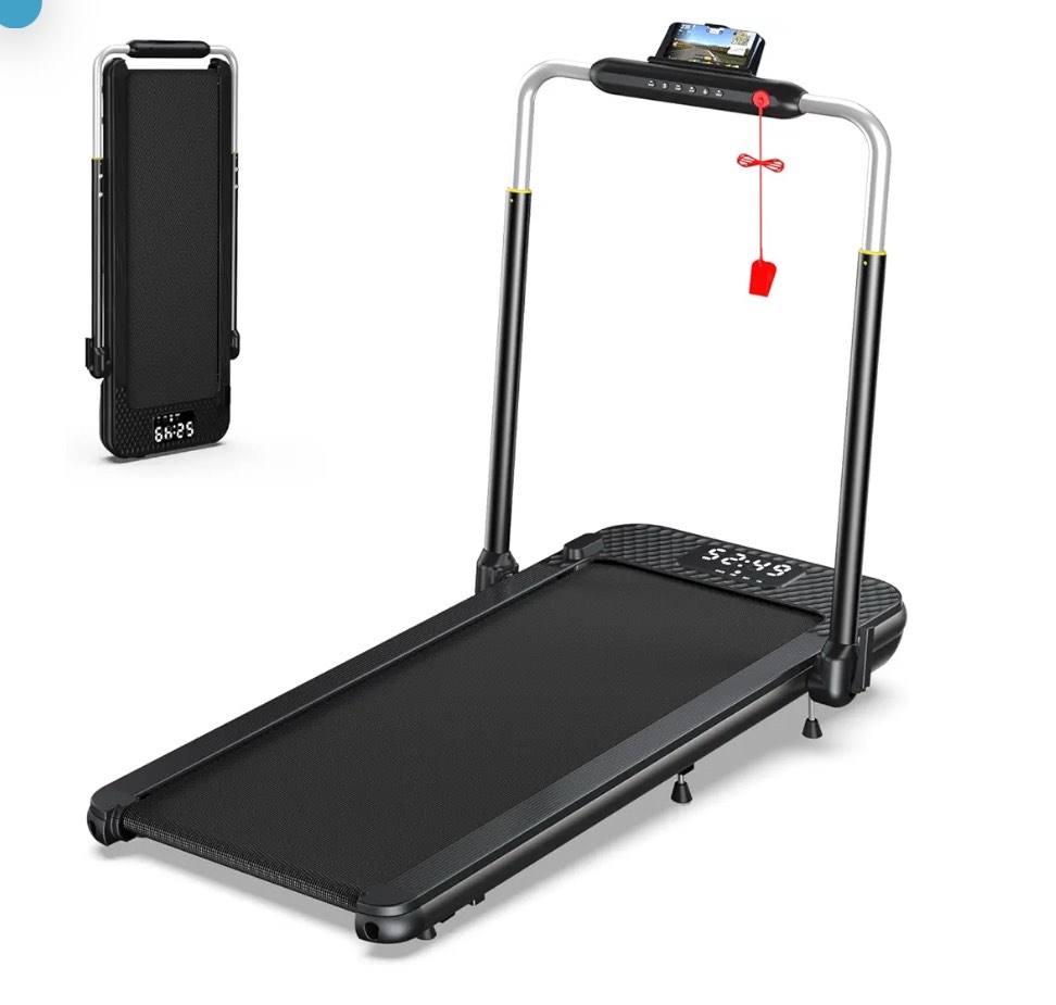 WELLFIT 2025 Upgraded 10% Incline Walking Pad – Auto & Manual Incline for Efficient Fat-Burn, Joint-Protective Shock-Absorbing Deck, 265/340 lb Capacity, Quiet Under-Desk Compact Treadmill for Home ( One in stock is WHITE)