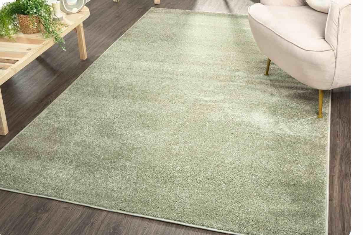 JONATHAN Y SEU100O-14 Haze Solid Low-Pile Green 10 ft. x 14 ft. Area Rug, Coastal Bohemian, Pet Friendly, Stain Resistant, Easy to Clean, for Living Room; Kitchen, Bedroom