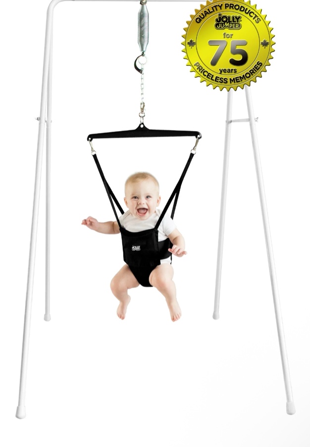 Jolly Jumper *Classic* with Stand - The Original Exerciser and Your Alternative to Activity Centers and Baby Bouncers. Trusted by Parents, Loved by Babies for over 75 Years.
