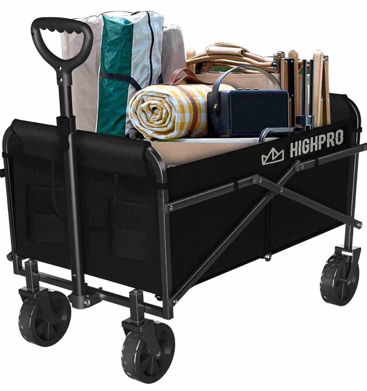 Heavy Duty Utility Garden Cart (Dark Black), 6.5in ( Similar to one in stock)