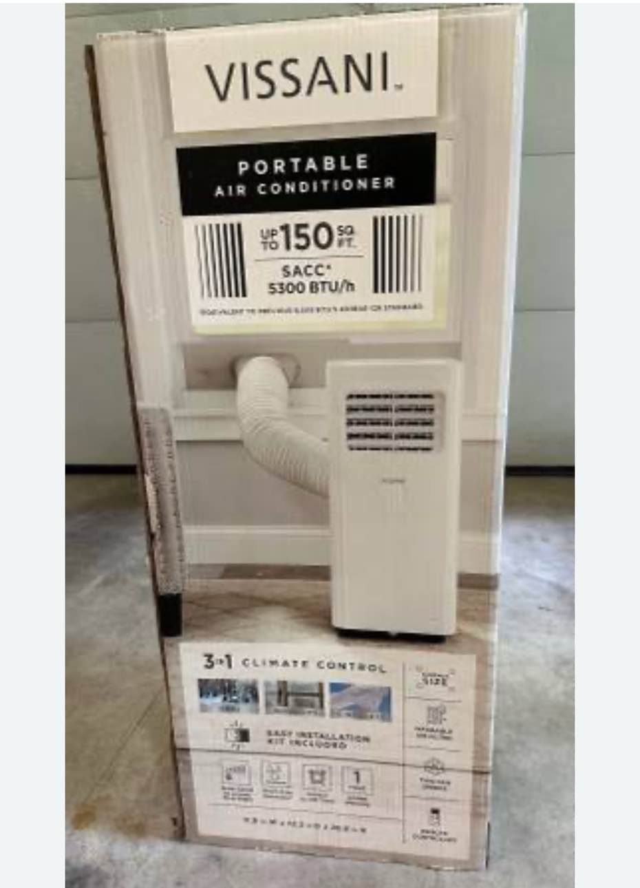 Vissani 5000 BTU Portable Air Conditioner w/ Dehumidifier - VPMS05BWT