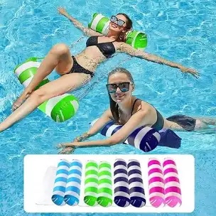 Inflatable Pool Floats Hammock, Water Hammock Lounges, Multi-Purpose Swimming Pool Accessories(Saddle, Lounge Chair, Hammock, Drifter) Suitable for Swimming Pool, Beach, Outdoor