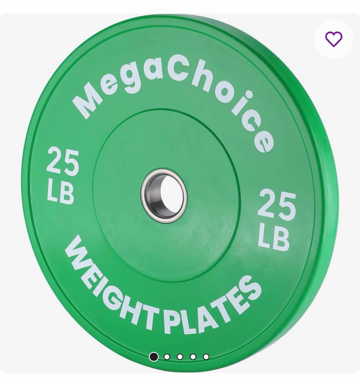 Rubber Bumper Weight Plates 25 Lbs , 2-Inch Barbell for Home Gym & Workout(Black)