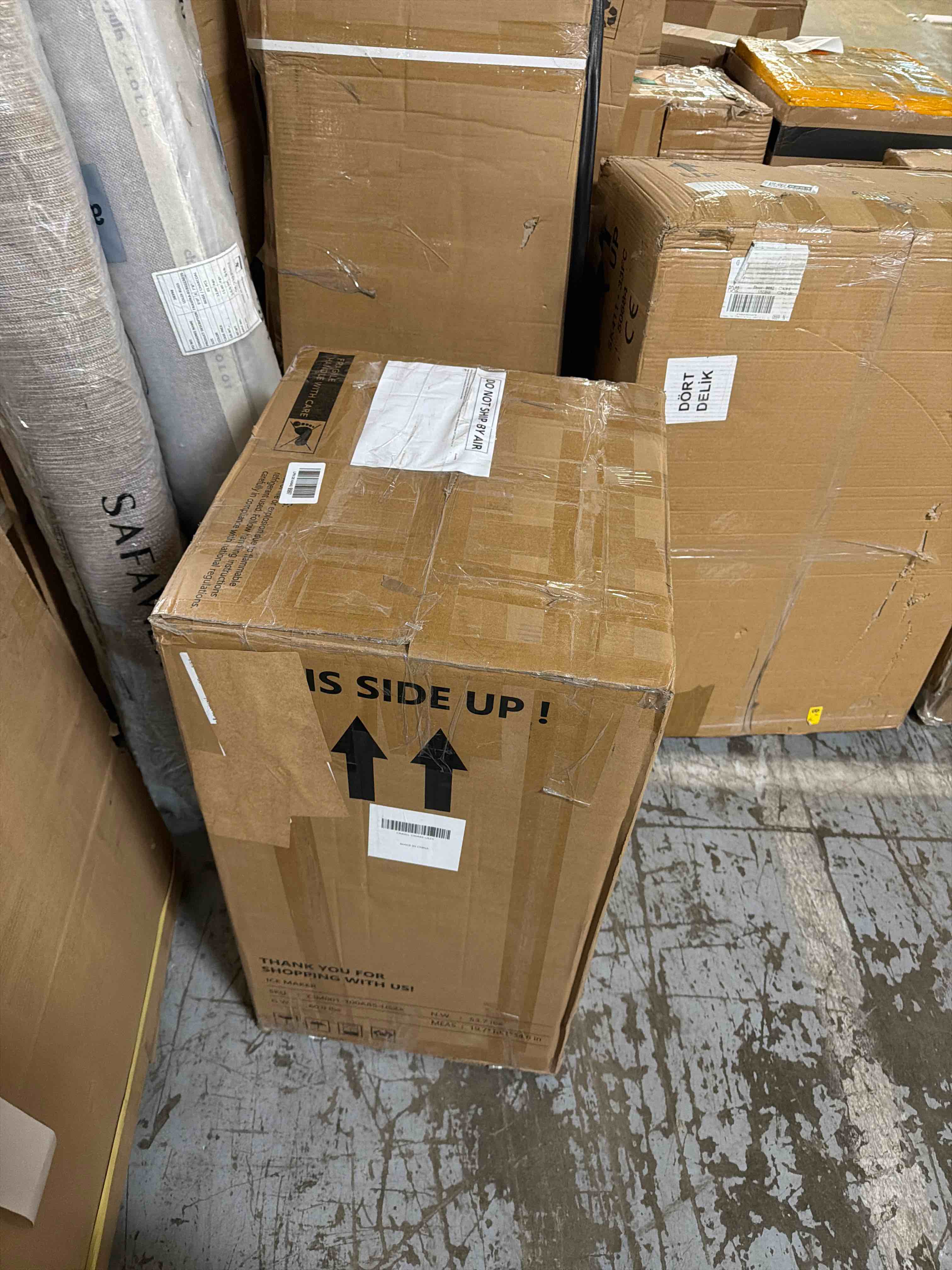 Condition photo showing Good Condition for coolski commercial ice maker machine, 100lbs/24h ice machine, 34lbs storage, 45 ice cubes ready in 6-15 minutes, freestanding ice maker for bar, home, office, restaurant