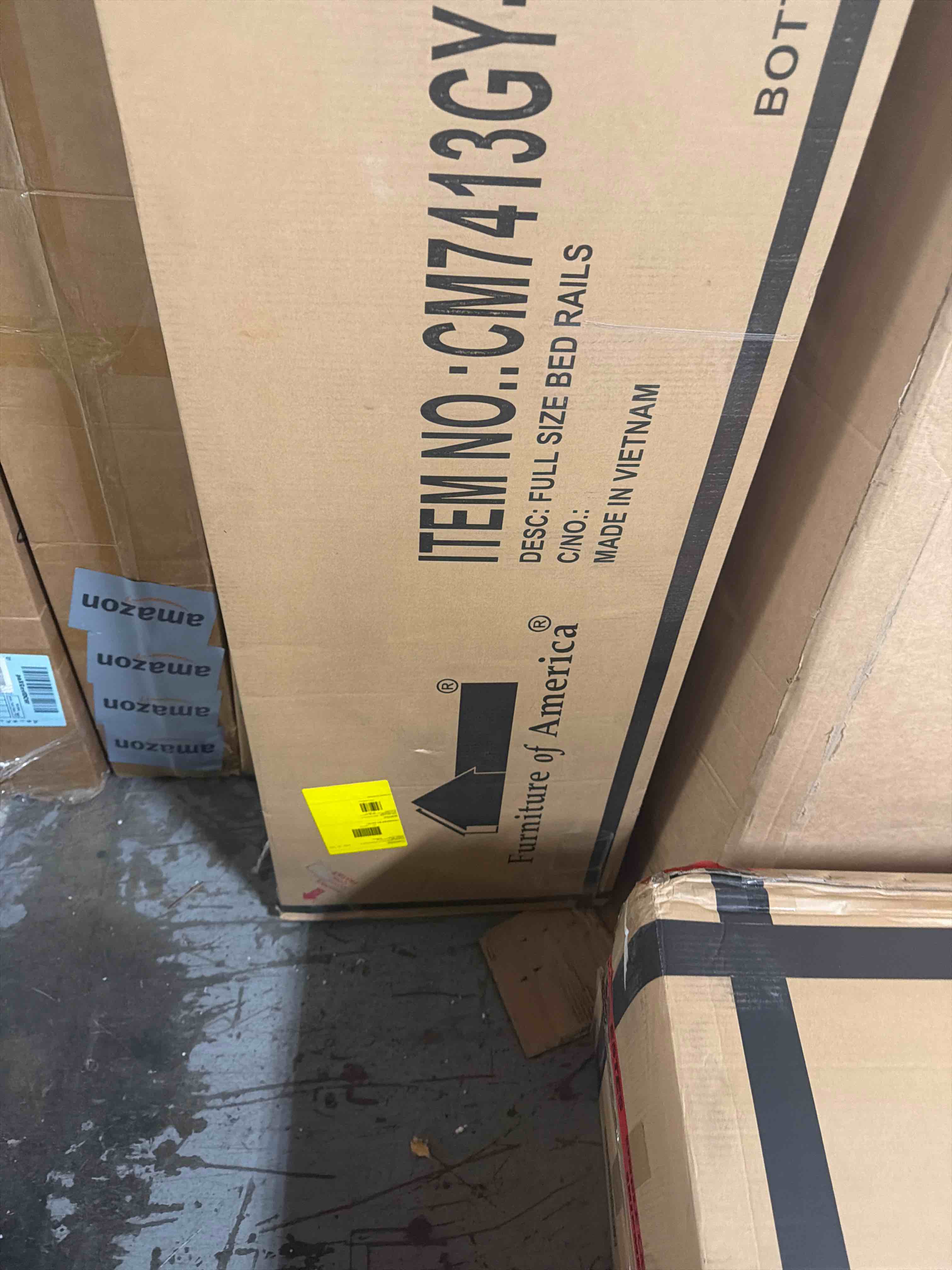 Condition photo showing As Is for full over full bunk beds for kids, teens, adults, wooden bunk bed full over full size, full bunk beds frame with ladder and high length guardrail. no box spring needed , grey)(incomplete