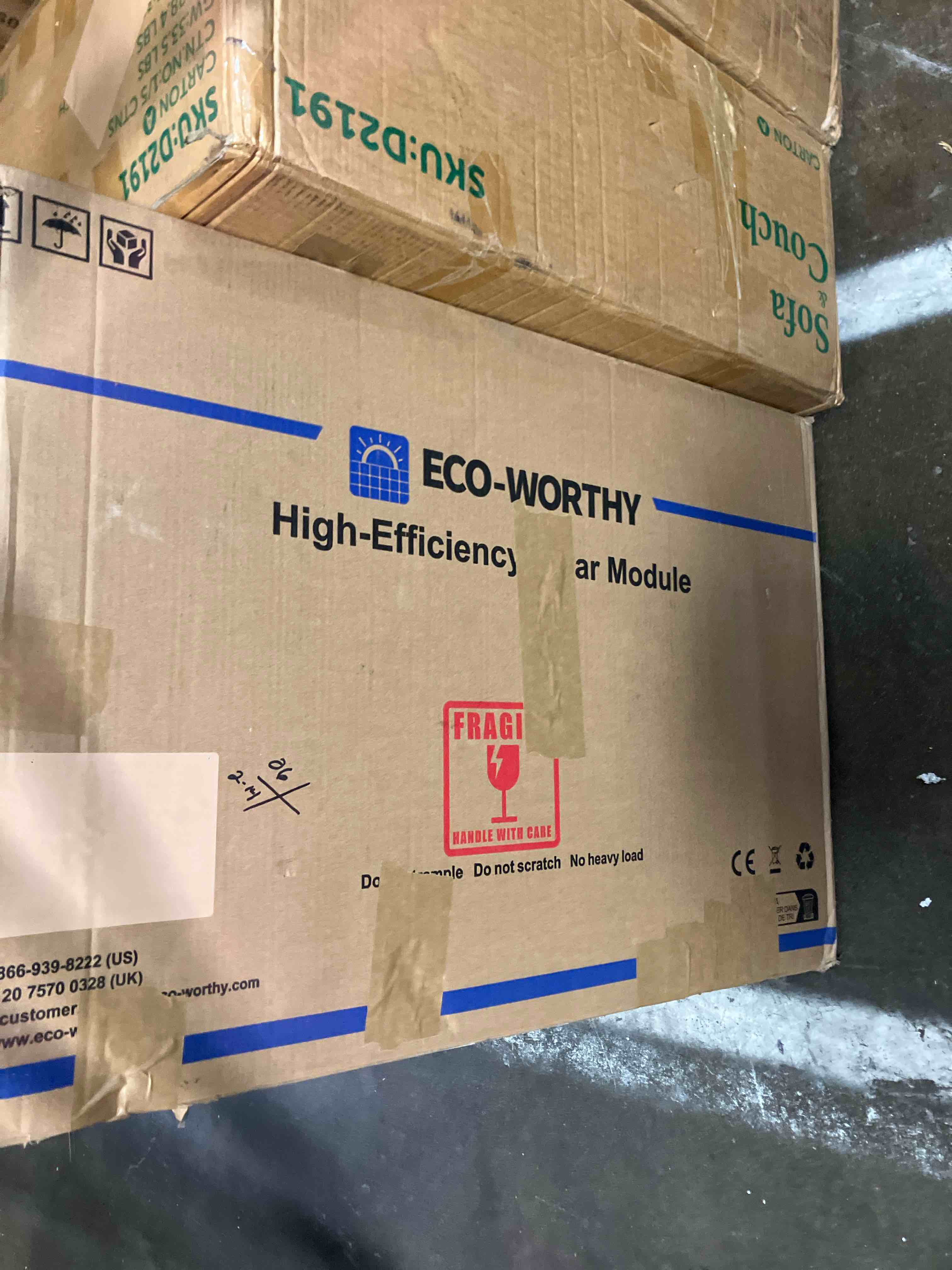 Condition photo showing Good Condition for eco-worthy 100 watt solar panel 18 volt monocrystalline solar panel high efficiency module rv marine boat caravan off grid 100w mono(1 pc)