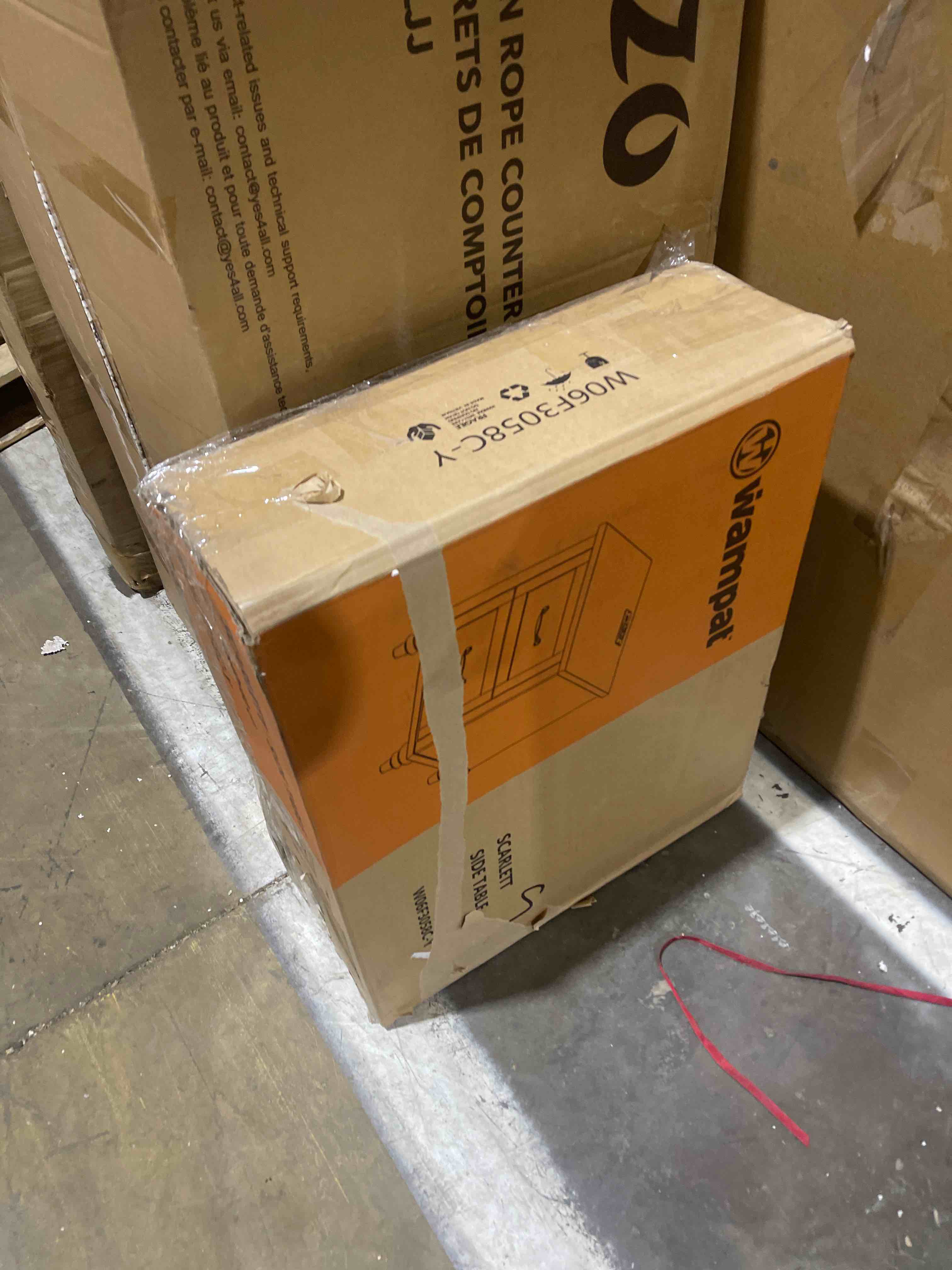 Condition photo showing New/Like New for scarlett 2 - drawer end table and built-in outlets