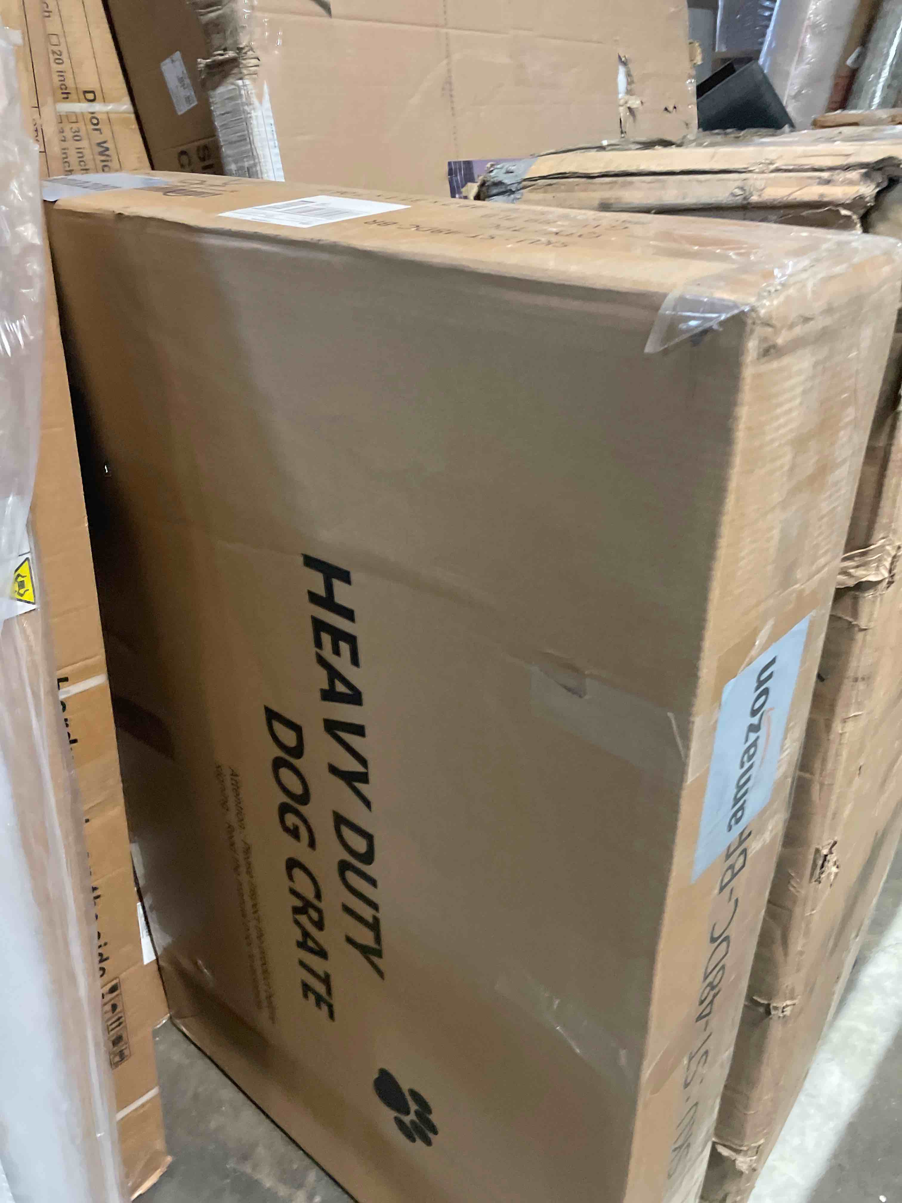 Condition photo showing Good Condition for oranland 48 inch heavy duty indestructible dog crate,2025 new upgraded reinforced baseplate for large dogs,xl dog crate for high anxiety dogs/max load capacity 250lbs/double door with wheels 48inch?black?