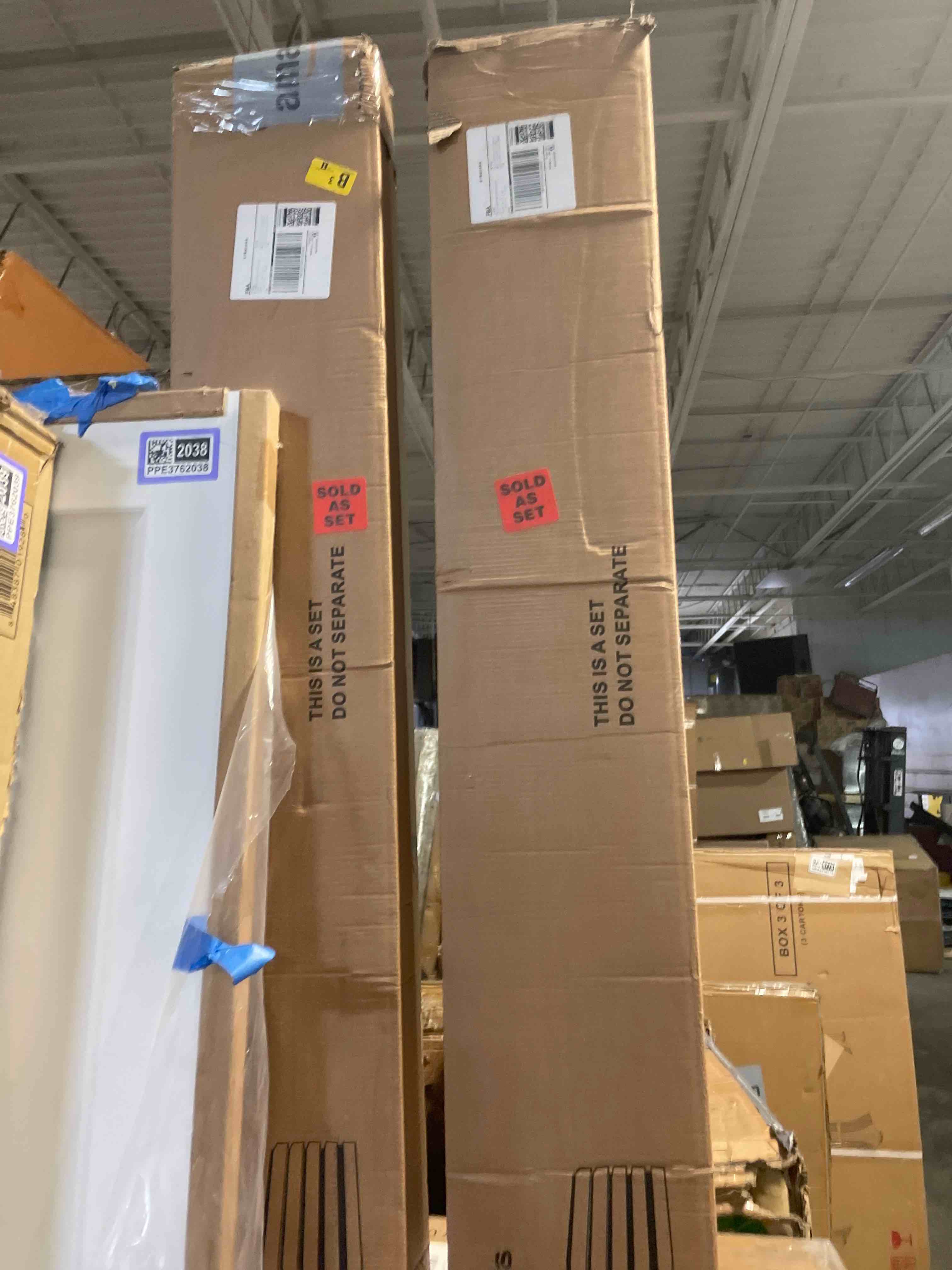 Condition photo showing New/Like New for ((2 boxes)yuzzy 4 pack wood panels for wall, 94.5" x 11" acoustic wood slat wall panel for interior wall decor & noise reduction, soundproof panel & sound absorbing panels - oak