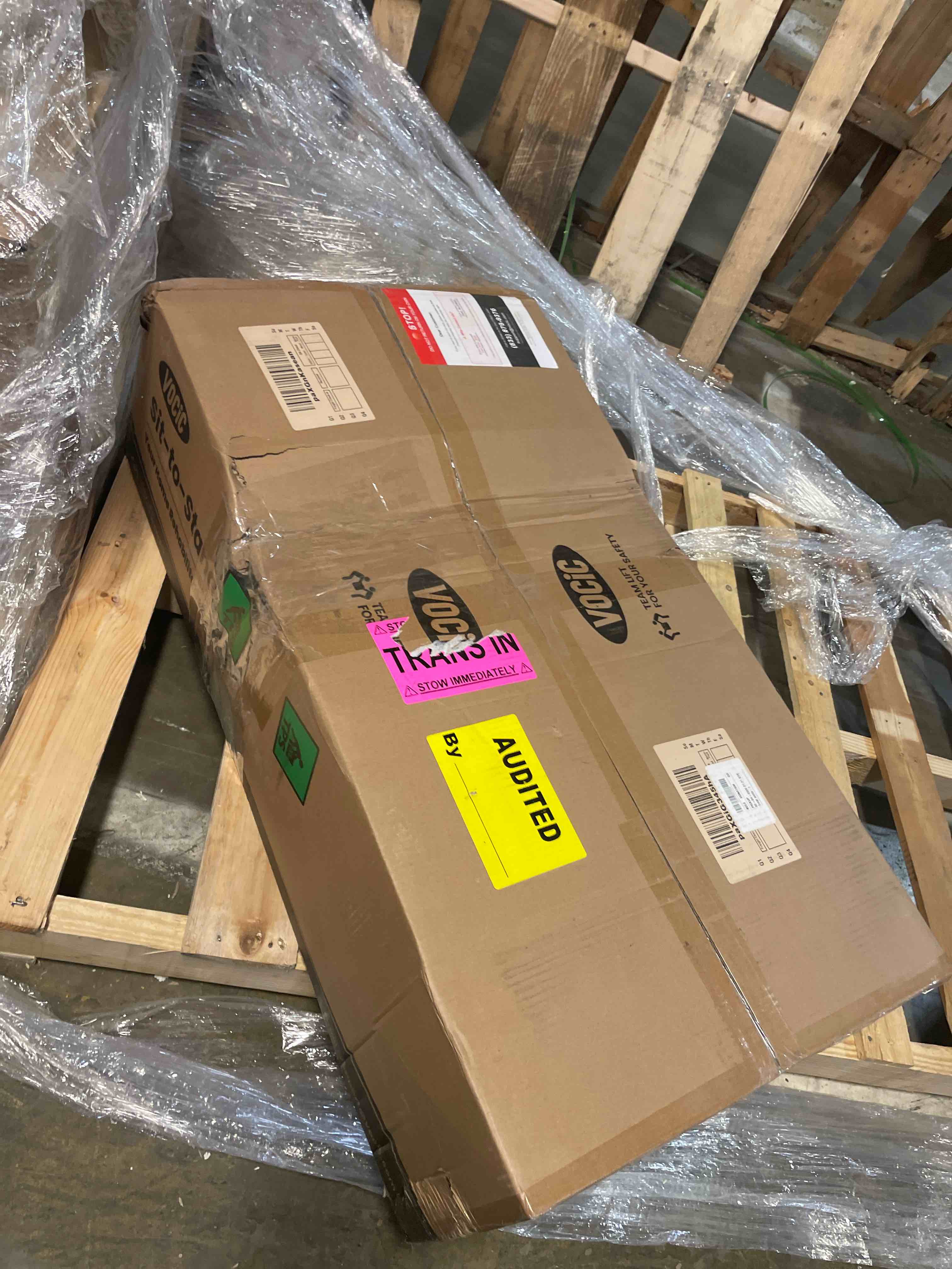 Condition photo showing Good Condition for vive mobility sit to stand lift patient transport unit for elderly - transfer device for home care use, disability aid product for adults - medical equipment lift assist, caregiver supplies